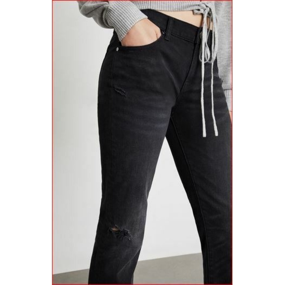 BCBGMaxazria women jeans CWK2H354-M05 102018 black DSTRESDBLK sz 27 $228